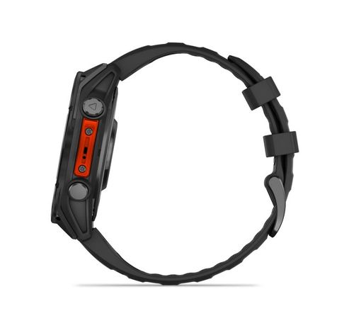 Fenix 8 - 47 mm, AMOLED, Slate grey met Zwarte siliconen band  Garmin