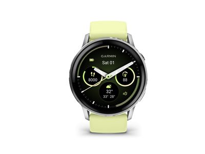 Venu® 4 - 45 mm Zilver met Citron siliconen band