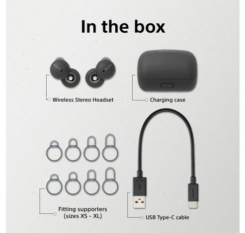 LinkBuds WFL900 Black  Sony