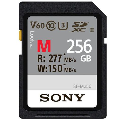 SDXC 256GB UHS-II SF-M R277/W150 MB/s  Sony