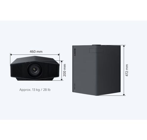 VPL-XW5000 Home cinema 4K HDR SXRD-Laserprojector  zwart  Sony