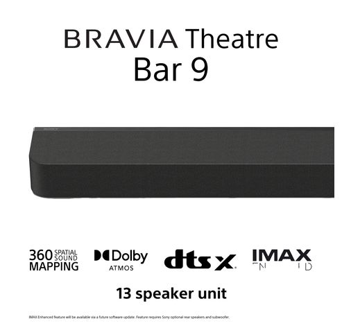 BRAVIA Theatre Bar 9 Premium enkele Soundbar 360 Spatial Sound Mapping Dolby Atmos®/DTS:X®  Sony