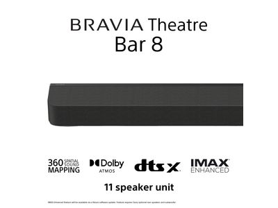 BRAVIA Theatre Bar 8 Soundbar 360 Spatial Sound Mapping Dolby Atmos®/DTS:X®