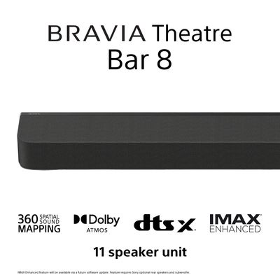 BRAVIA Theatre Bar 8 Enkele Soundbar 360 Spatial Sound Mapping Dolby Atmos®/DTS:X® Sony