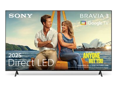 K85S35BP.CEI BRAVIA 3 | 4K HDR Processor X1™ | 4K Ultra HD | High Dynamic Range (HDR) | Smart TV (Google TV) 85inch