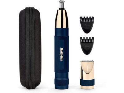 Super-X Metal Series neus-, oor- en wenkbrauwtrimmer (goud/blauw)