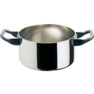 Kookpot 16 cm hoogglans chroom 