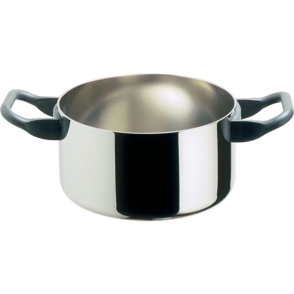 Kookpot 16 cm hoogglans chroom 