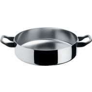 Casserole basse 28cm chrome haute brillance 