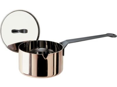 Poêlon 10cm avec couvercle cuivre