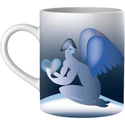 Blue Christmas Mug Ange 