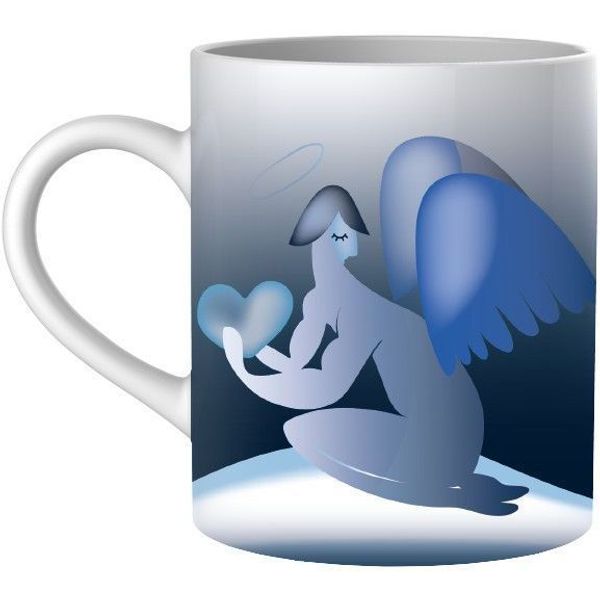 Blue Christmas Mug Ange 