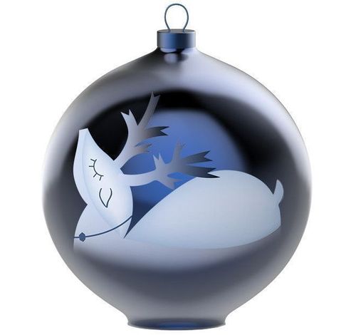 Blue Chirstmas Kerstbal AAA07 3  Alessi