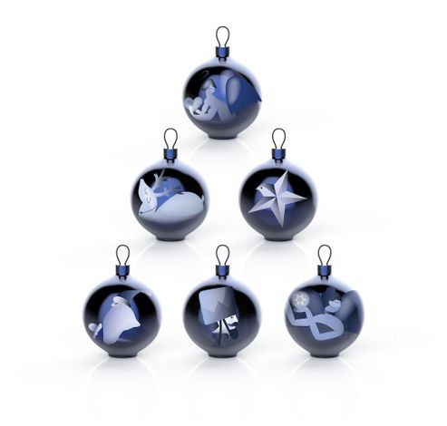 Blue Chirstmas Kerstbal AAA07 4  Alessi