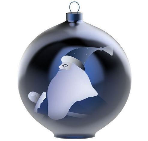 Blue Chirstmas Kerstbal AAA07 4  Alessi