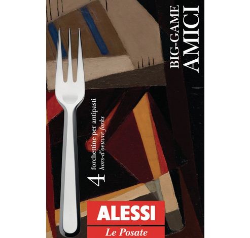 Amici Set de 4 fourchettes à hors-d'oeuvre  Alessi