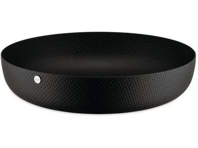 ROUND BASKET TEXTURE BLACK