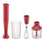 Plissé handblender set Rood 