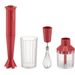 Plissé handblender set Rood 