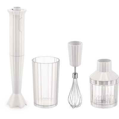 Plissé handblender set Wit  Alessi