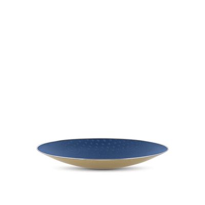 Plat Cohncave 49cm Bleu  Alessi