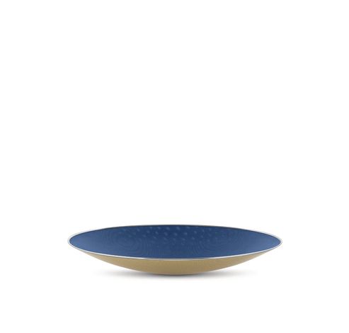 Plat Cohncave 49cm Bleu  Alessi