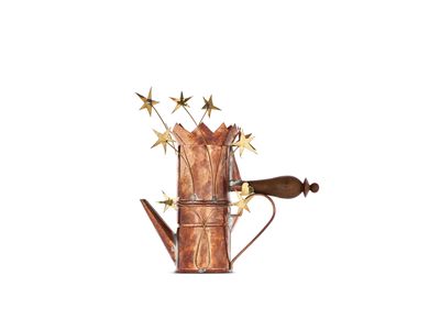 Caffettiera con cuore en stelle