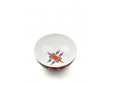 Holyhedrics Pastry and nut bowl in decorated porcelain.