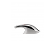 Handheld vacuum cleaner, rechargeable in 18/10 stainless steel mirror polished and thermoplastic resin, white. Charger in thermoplastic resin with integrated crevice tool and wet nozzle. US plug.