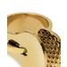 Trama Ring in steel, coated with hypoallergenic PVD, gold. 