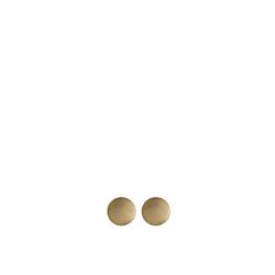 Alessi Acta Two earrings in steel, coated with hypoallergenic PVD, gold. 