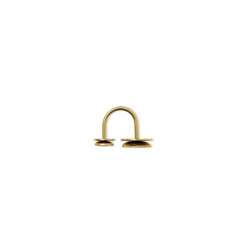 Acta Ring in steel, coated with hypoallergenic PVD, gold.  Alessi