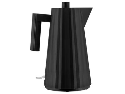 Plissé Electric kettle in  thermoplastic resin, black. Suisse plug. 2400W