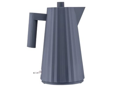 Plissé Electric kettle in  thermoplastic resin, grey. Suisse plug. 2400W