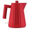 Plissé Electric kettle in  thermoplastic resin, red. Suisse plug. 2400W 