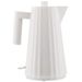 Plissé Electric kettle in thermoplastic resin, white. Suisse plug. 2400W 