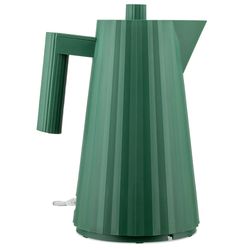 Plissé Electric kettle in  thermoplastic resin, green. Suisse plug. 2400W 