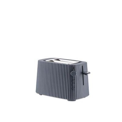 Plissé Toaster in thermoplastic resin, grey. Australian plug. 850W  Alessi