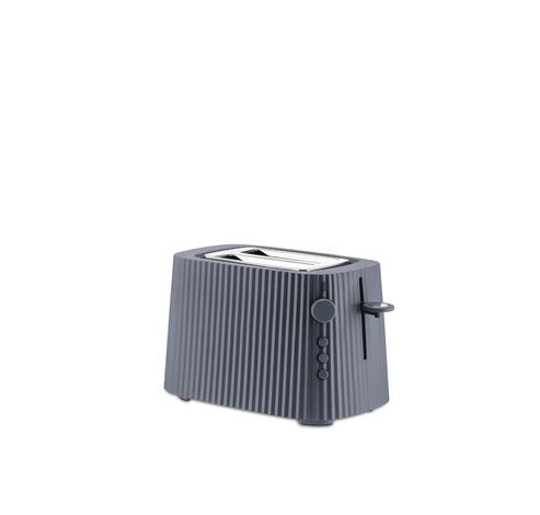 Plissé Toaster in thermoplastic resin, grey. Suisse plug. 850W  Alessi