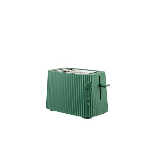 Plissé Toaster in thermoplastic resin, green. European plug. 850W  Alessi