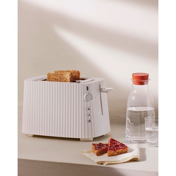 Plissé Toaster in thermoplastic resin, white. US plug. 850W 