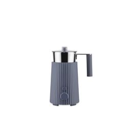 Plissé Multi-function induction milk frother in thermoplastic resin, grey. Jug in 18/10 stainless steel. European plug. 600 W 