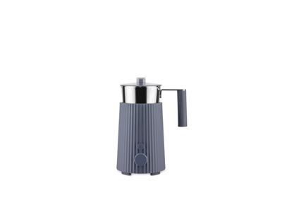 Plissé Multi-function induction milk frother in thermoplastic resin, grey. Jug in 18/10 stainless steel. European plug. 600 W