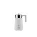 Plissé Multi-function induction milk frother in thermoplastic resin, white. Jug in 18/10 stainless steel. European plug. 600 W 