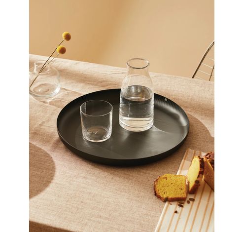 JM14/35 T Plateau rond avec décoration en relief  Alessi