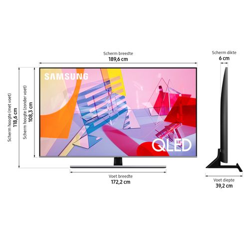 QLED 4K QE85Q60T (2020)  Samsung