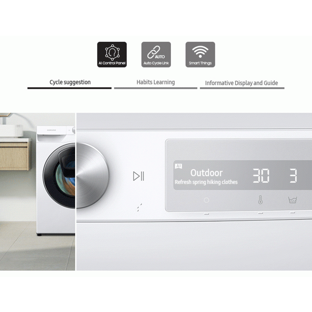 Samsung Wasmachine WW80T684ALH AddWash