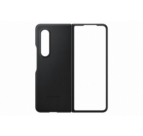 Galaxy Z Fold3 Leather Cover Black  Samsung