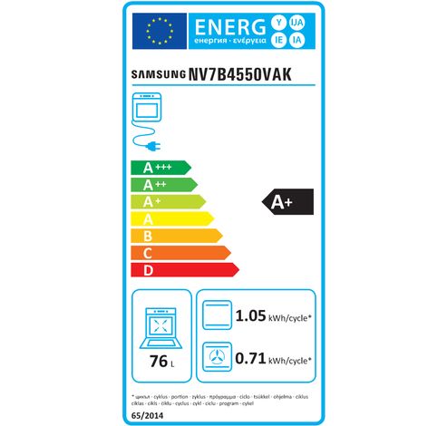 NV7B4550VAK Dual Cook Flex™   Samsung