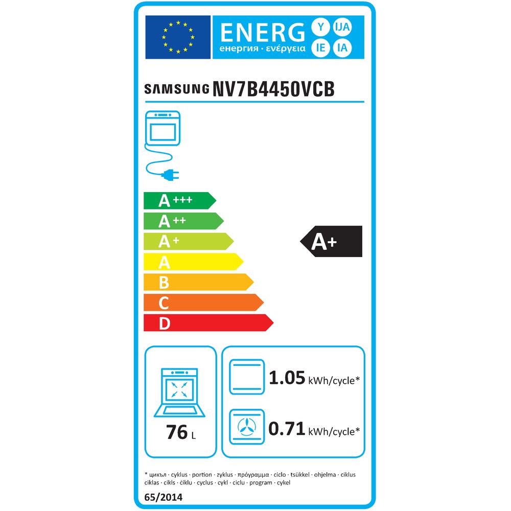 Samsung Oven NV7B4450VAK Dual Cook Flex™